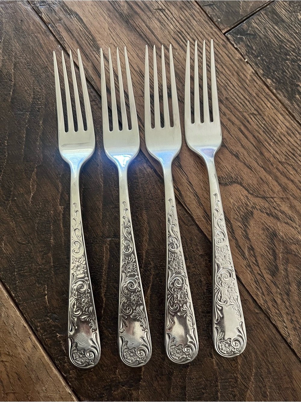 Maryland Engraved Stainless Dinner Forks (4) by Lenox